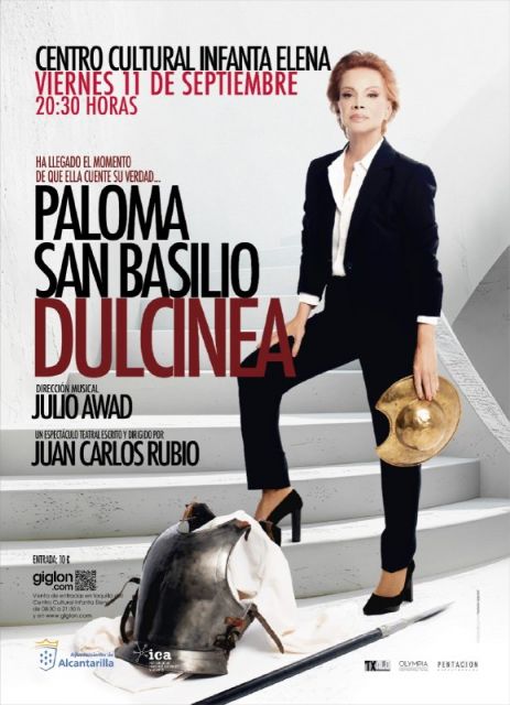 Paloma San Basilio se mete en la piel de una Dulcinea rebelde en el Festival de Teatro de Alcantarilla