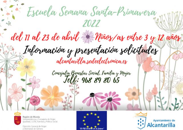 Abierto el plazo de solicitud de plazas en la Escuela de Conciliación de Primavera hasta el 25 de marzo