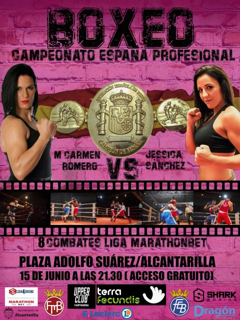 El primer Campeonato de España de Boxeo Profesional de la Región de Murcia se celebra mañana sábado en Alcantarilla