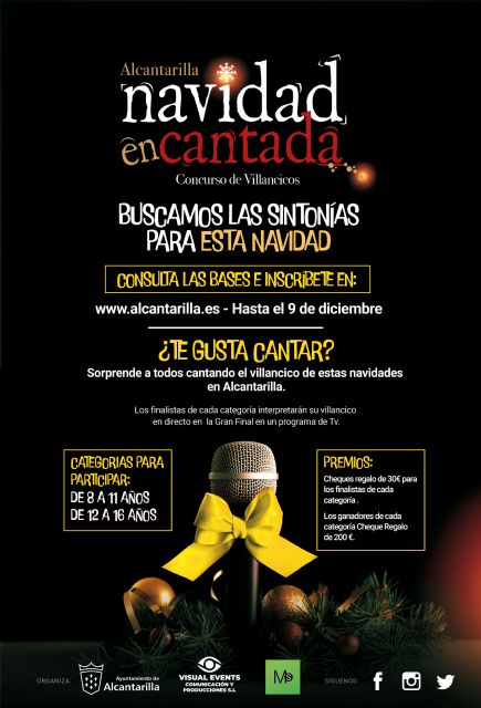 El concurso infantil de villancicos 'Navidad Encantada' busca la sintonía navideña para Alcantarilla