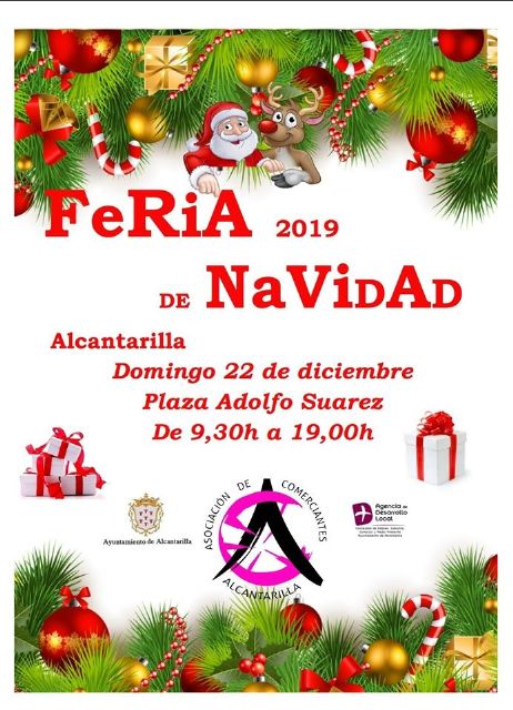 Recepción de Papá Noel y feria de comercio, el domingo en la plaza Adolfo Suárez