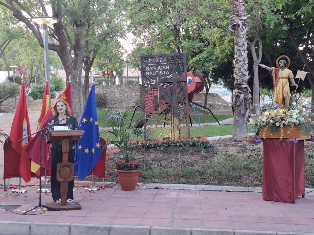 Alcantarilla dedica una plaza en el barrio Cabezo Verde en homenaje a San Juan Bautista