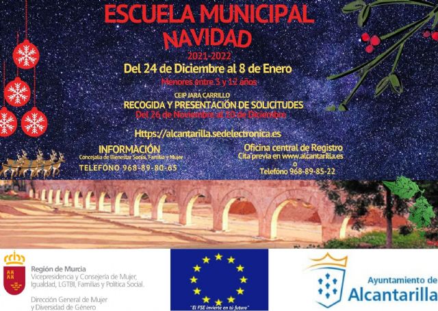 Abierto el plazo de inscripción en la Escuela de Navidad de Alcantarilla hasta el 10 de diciembre