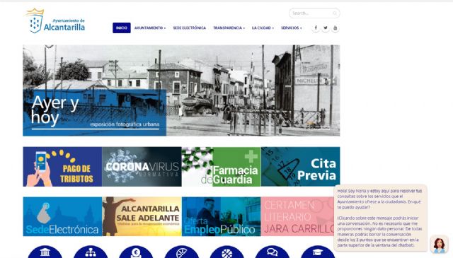 Alcantarilla.es estrena asistente virtual para guiar a los usuarios de los servicios municipales