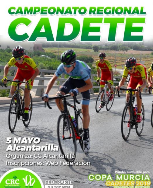Este domingo se celebra en Alcantarilla el Campeonato Regional cadete de Ciclismo