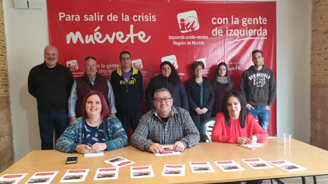 IU-Verdes se presenta  como la alternativa  de izquierdas, ecologista y feminista para recuperar el gobierno municipal de Alcantarilla