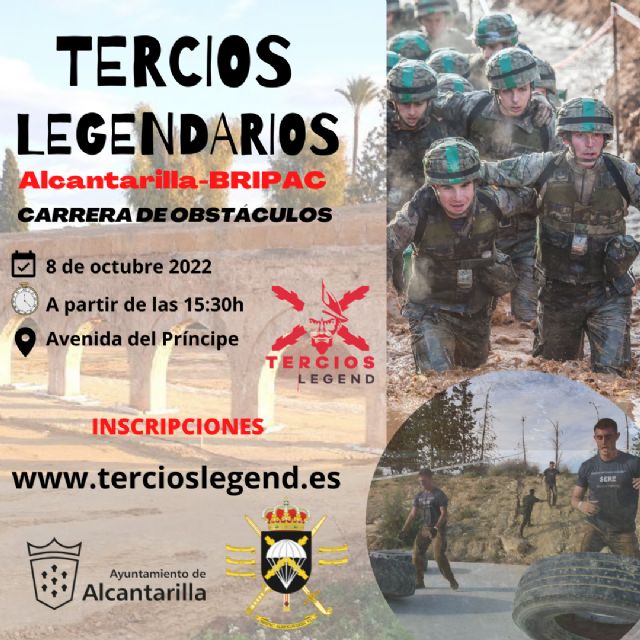 La carrera de obstáculos Tercios Legendarios Alcantarilla-BRIPAC 2022 se celebra mañana sábado