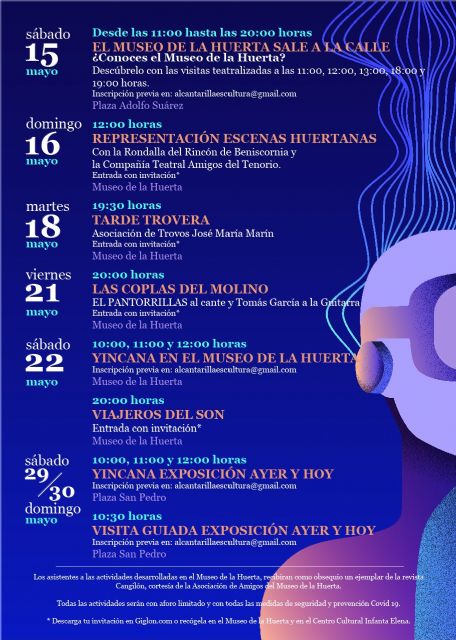 Visitas teatralizadas, música y yincanas componen la programación de Alcantarilla por el Día de los Museos