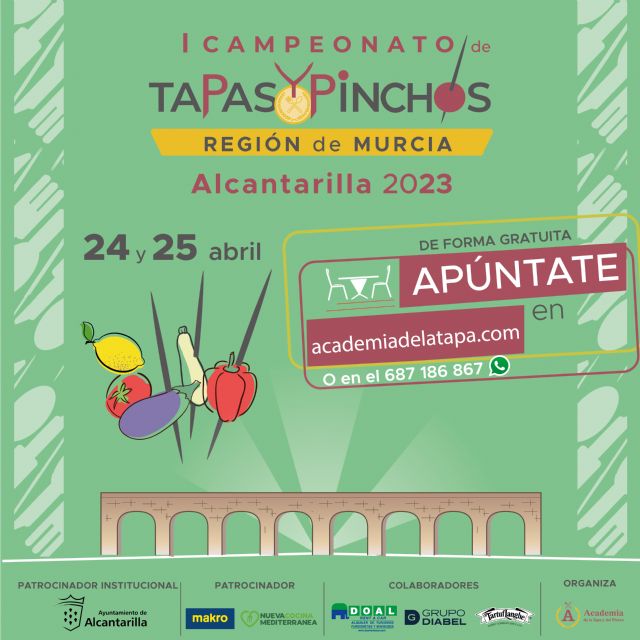 Alcantarilla acoge el Campeonato Regional de Tapas y Pinchos que se celebra durante el mes de abril