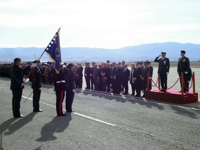 El alcalde de Alcantarilla, Joaquín Buendía, asiste a los actos de la Patrona del Ejército del Aire, en la Base Aérea