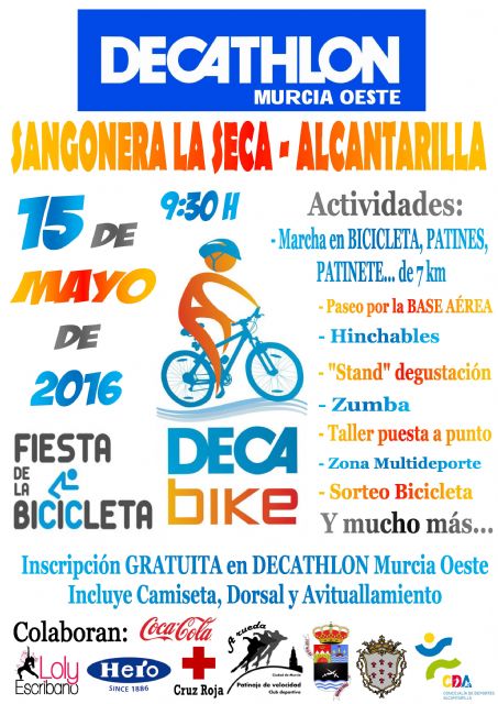 El próximo domingo tendremos la Fiesta de la Bicicleta: la DECA-BIKE