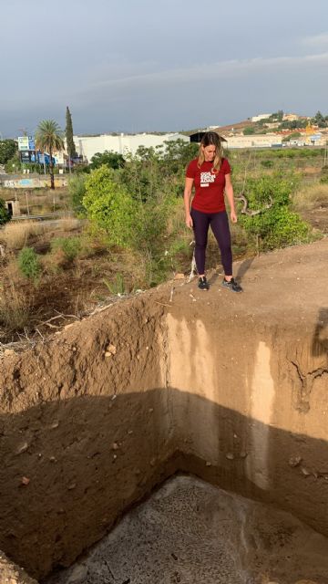 Denuncian la falta de protección en las catas arqueológicas del Cabezo del Agua Salá en Alcantarilla