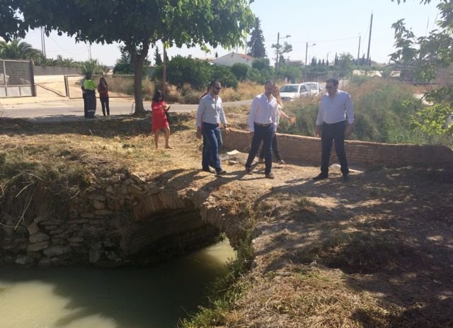 Cultura comenzará tras el verano las obras para recuperar el Puente de las Pilas de Alcantarilla