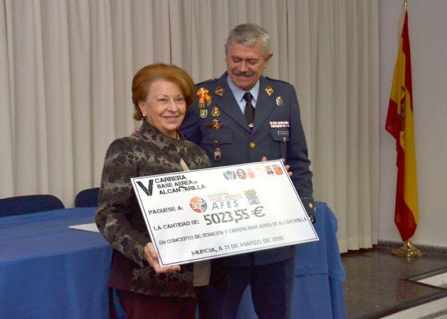 La Base Aérea de Alcantarilla dona más de 15.000€ a tres asociaciones