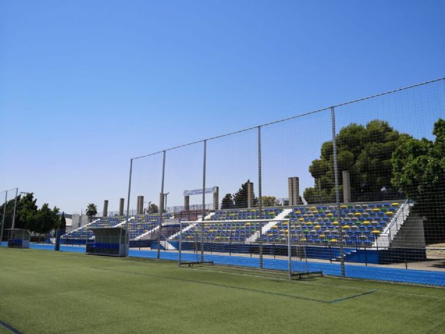 Obras de mejora en las instalaciones del polideportivo municipal de Alcantarilla