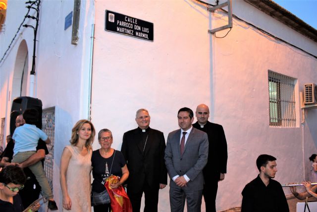 Desde ayer Alcantarilla cuenta con la nominación 'Párroco D. Luis Martínez Mármol' a una de sus calles