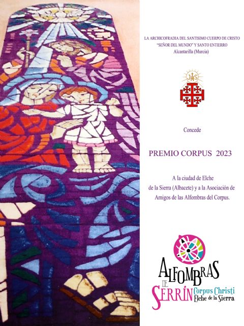 Premios Corpus 2023 de la Archicofradía del Santísimo Cuerpo de Cristo 'Señor del Mundo' y Santo Entierro de Alcantarilla